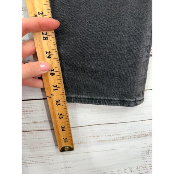 American Eagle Curvy Mom Jeans Black NEW 6 X-Long High Rise Stretch Tall Classic - Picture 4 of 8